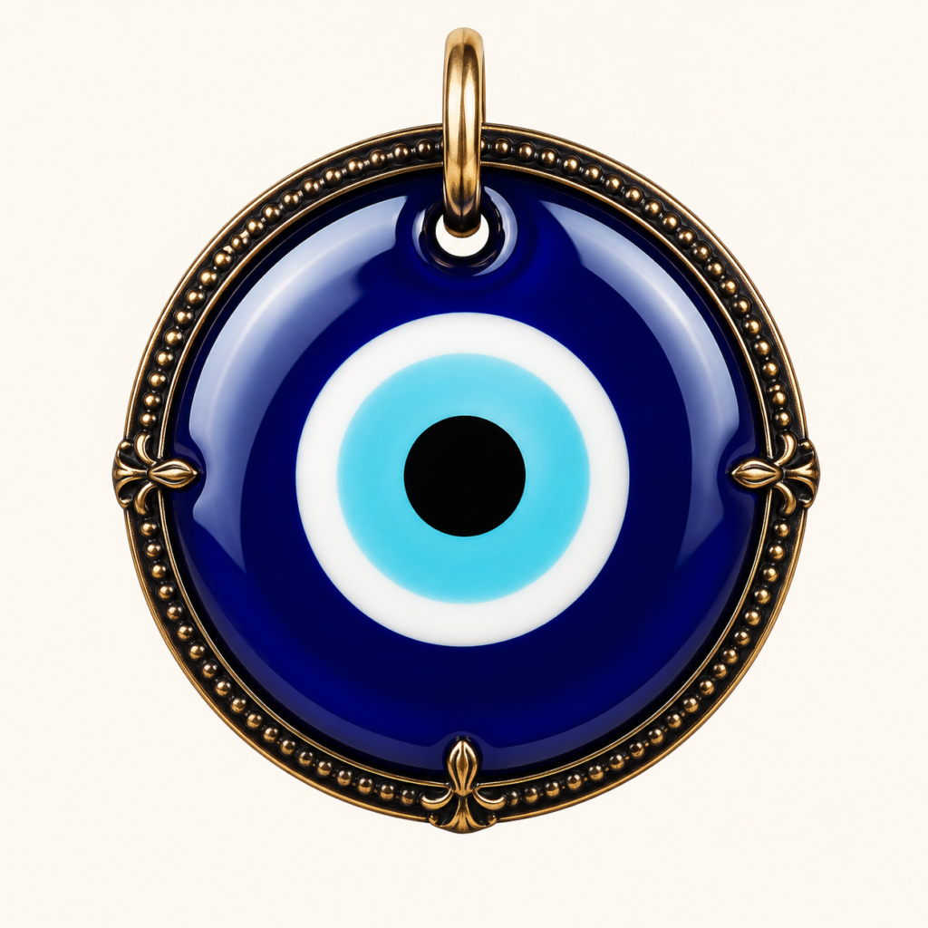 Eye-catching evil eye talisman charm