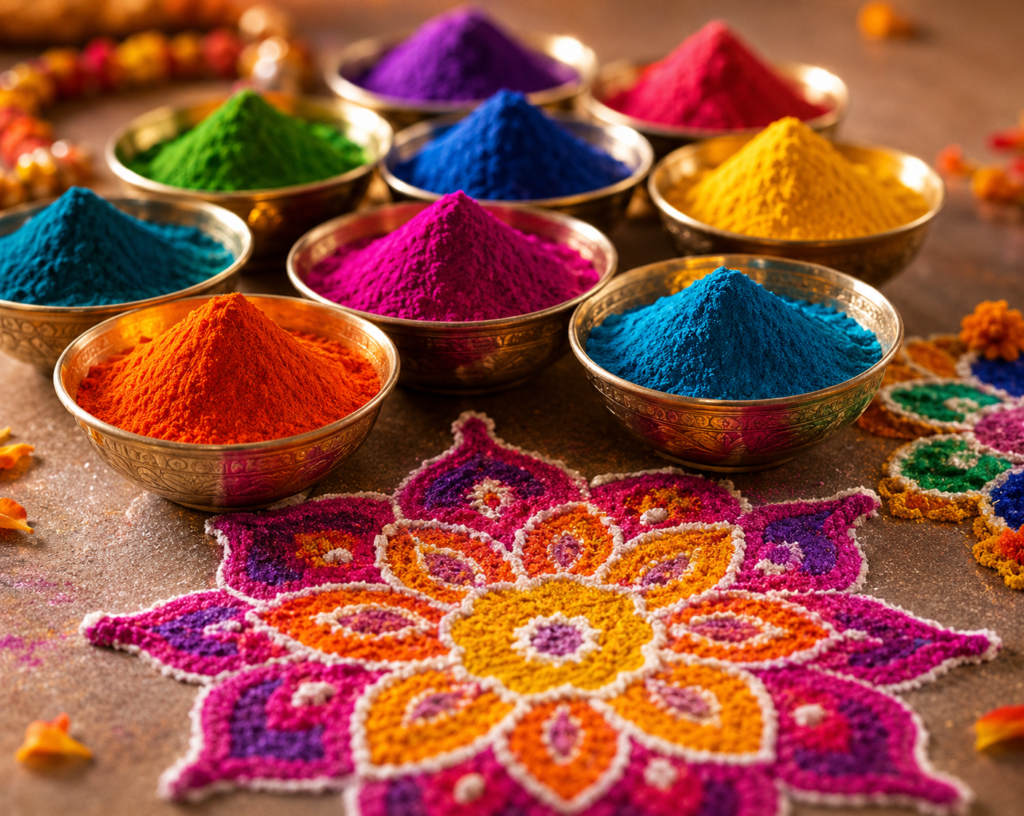 Festive Holi-inspired color celebration